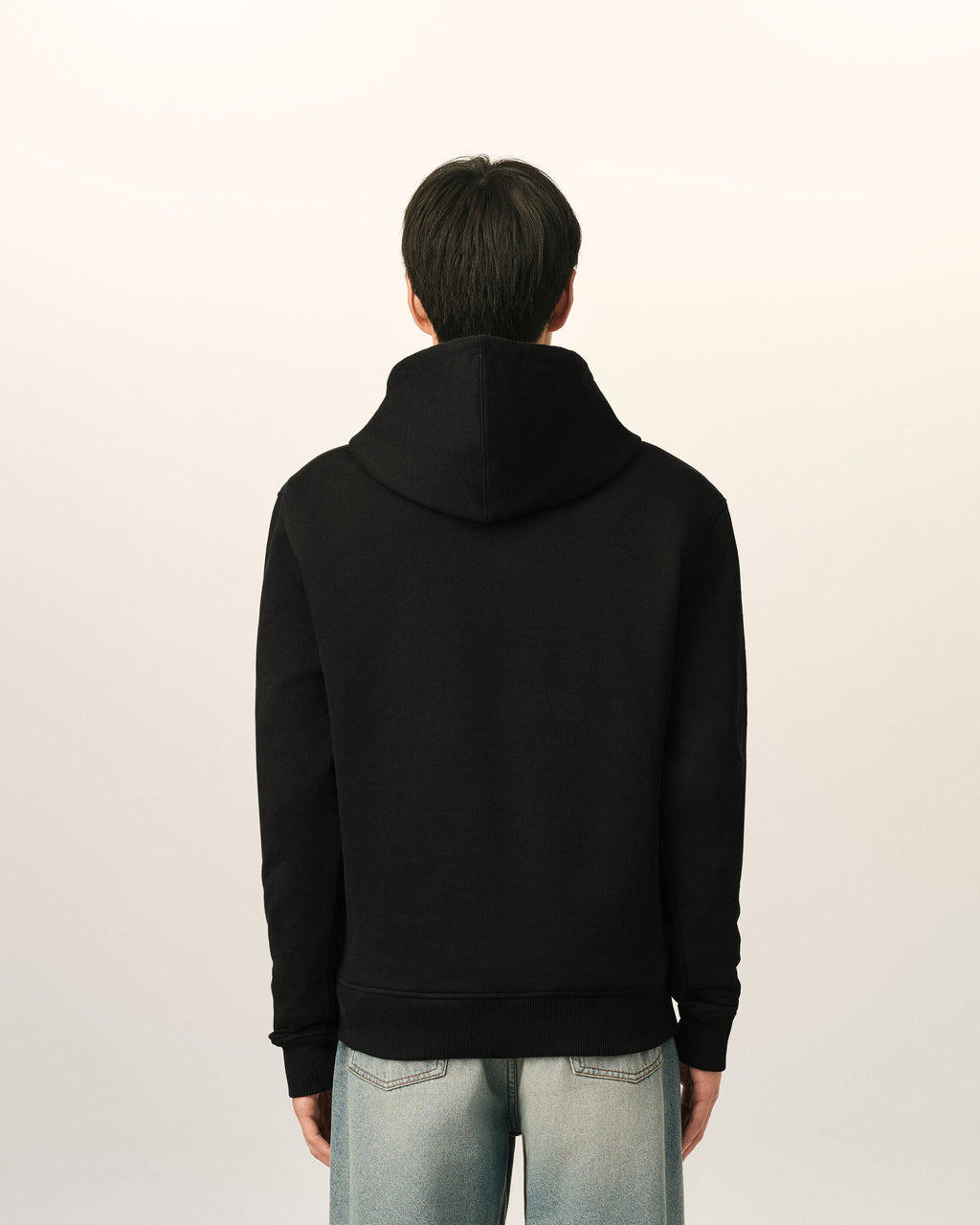 Ami Paris Ami de Coeur Unisex Cotton Hoodie Black
